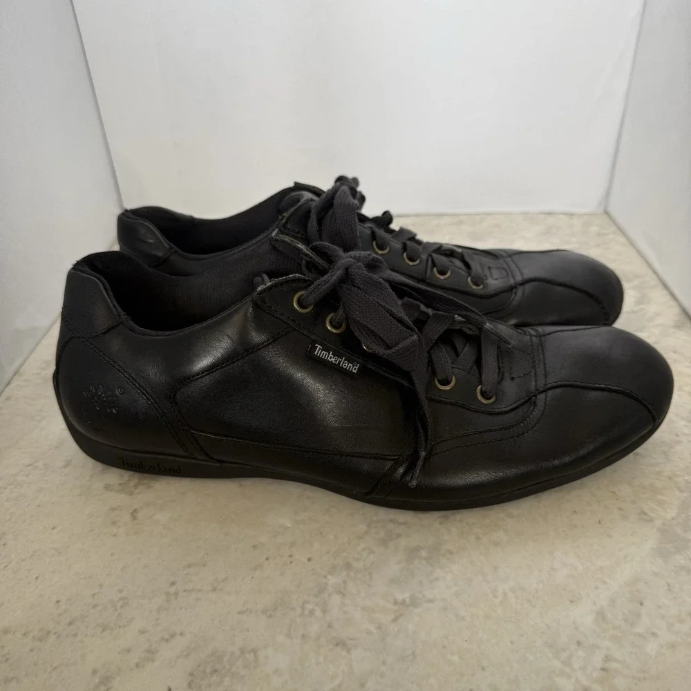 Timberland Earthkeepers EK Low Profile Oxford Black Leather Shoes Men's 9.5